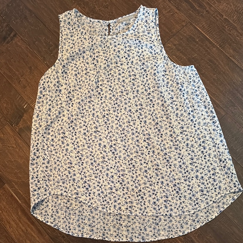 Daniel Rainn Black and White Sleeveless Tank Top